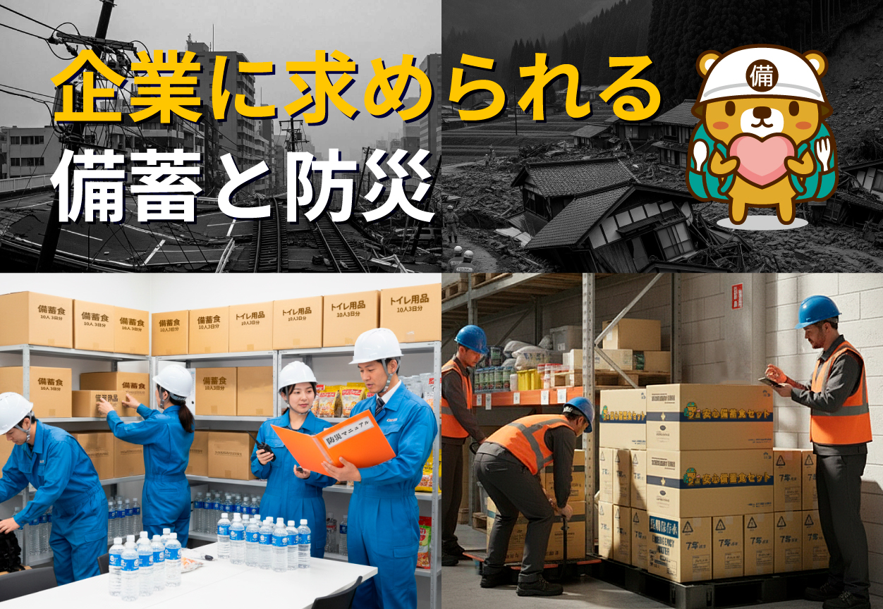 企業に求められる備蓄と防災